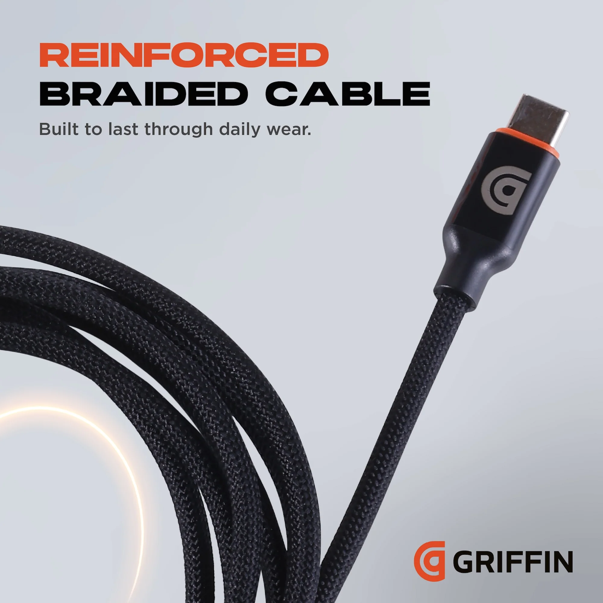 Griffin 6' 240W High-Powered USB-C to USB-C Charge/Sync Cable - Image 4